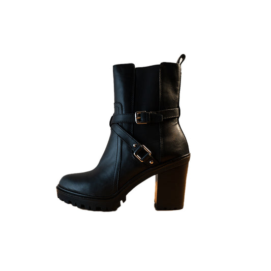 Guess - Botas Negras Con Tacon Alto