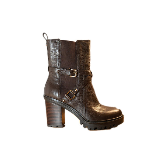 Guess - Botas Marrones Con Tacon Alto