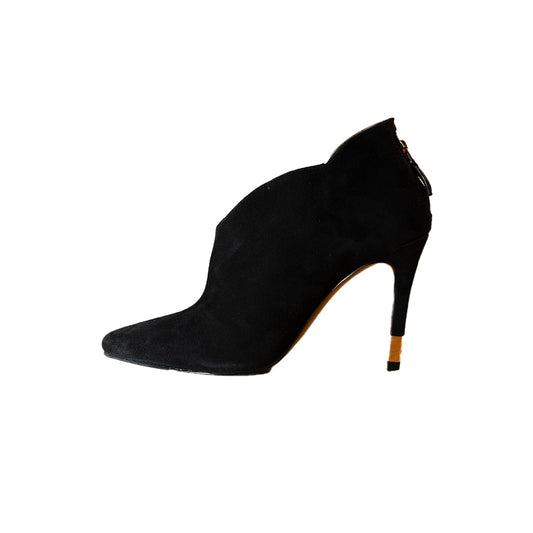 Guess - Botines Tercipelo Negro